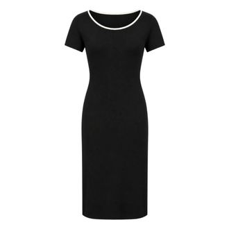 Max Mara Midi-jurk - Dames - Jurken - Zwart - Maat: M Zijde