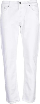 Dondup Slim-Fit White Jeans With Classic Five-Pocket Design