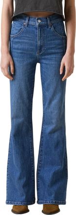 LE JEAN Farrah Flare High Rise Jeans In Bohemian Blue