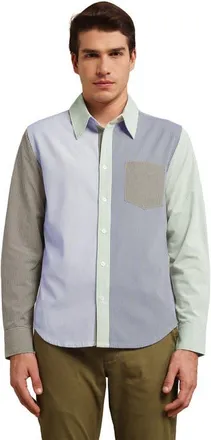 Members Only Mens Button Up Shirt in Multicolor Stripe at Nordstrom, Size Xx-Large