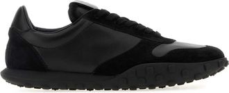 Jil Sander Black Nappa Leather And Suede Moon Sneakers