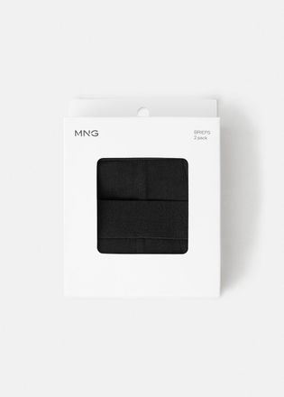 Mango Pack 2 slip basic nero - Uomo - XL - MANGO MAN