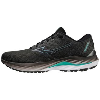 Mizuno Mizuno Wave Inspire 19 Black / Metallic Grey / Biscay Green J1GC234402 Mens