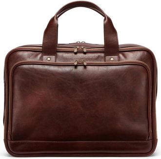 Brunello Cucinelli LEATHER BRIEFCASE Size: OS, colour: BROWN