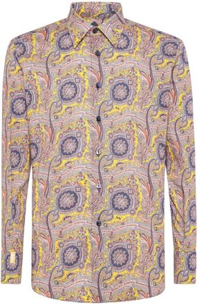 Billionaire Boys Club Shirt Slim Fit Paisley - Heren - Casual Overhemden - Veelkleurig - XS - Katoen - Overhemden