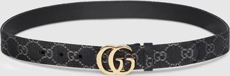 Gucci GG Marmont Belt, Black, Fabric