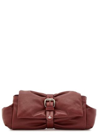 Vivienne Westwood Hazel Treasure Padded Leather Clutch - Brown - One Size