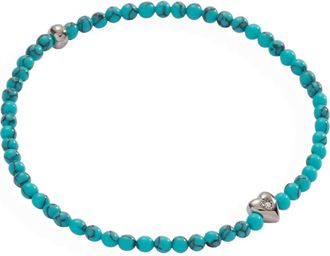 Alex and Ani Heart Turquoise Mini Stretch Bracelet at Nordstrom