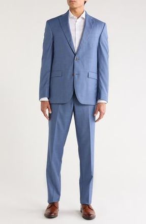 Jack Victor Explo Wool Suit in Light Blue at Nordstrom Rack, Size 38 Regular
