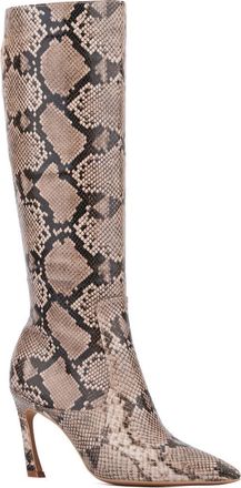 New York & Company Krystelle Knee High Boot in Beige Snake at Nordstrom Rack, Size 6