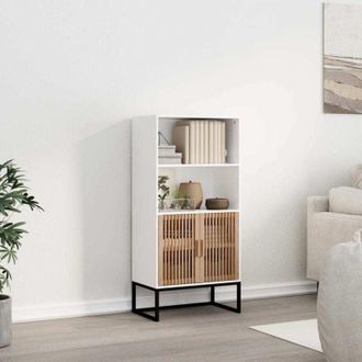 vidaXL Credenza Bianca 60x35x125 cm in Legno Multistrato - Vidaxl
