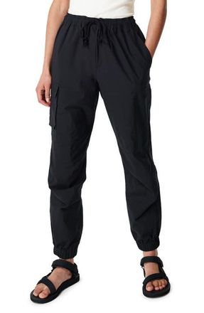 Sweaty Betty Quinn Crop Cargo Pants in Black at Nordstrom, Size Medium