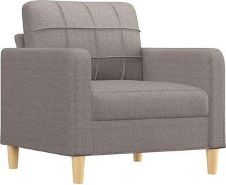 vidaXL Sillón de tela gris taupé 60 cm Vidaxl