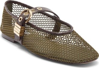 Steve Madden Lucia Mary Jane Flat in Olive at Nordstrom, Size 9.5