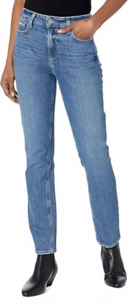 Paige Cindy Vintage Denim High Rise Straight Leg Jeans In Soulful
