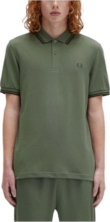 Fred Perry Polo Shirts, male, Green, Size: M Iconic British Polo Shirt