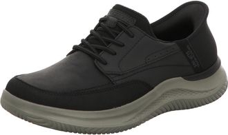 Skechers USA Mens Mens Hasting Rory Sneaker, Black Synthetic/Leather, 7.5 UK