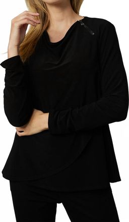 Joseph Ribkoff Long Sleeve Top In Black