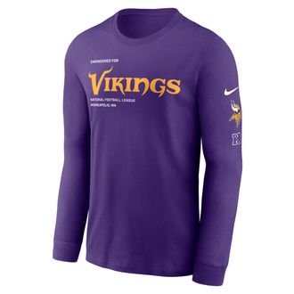 Nike Minnesota Vikings Play To Win Essential Nike Mens NFL Long-Sleeve T-Shirt in Purple | NKAC51L9M-B6C