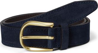 Allen Edmonds Center Street Casual Mens Belts Navy : 30, Leather