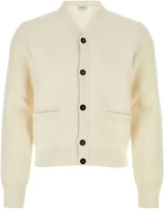 Ferragamo Knit Stretch Virgin Wool-Blend Cardigan, Size XX-Large