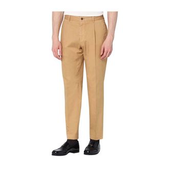 Santaniello Biagio Trousers - male - Santaniello - Straight Trousers - Brown - XL - Trousers