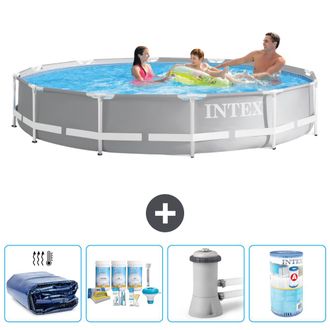 Intex Piscina Prism Frame Redonda - 366x76 Cm - 7-piezas S31898