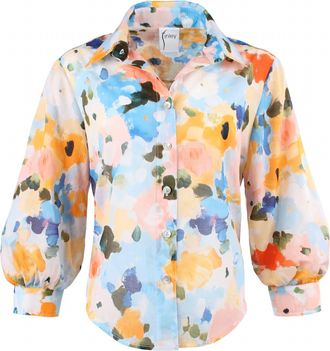 Finley Womens Cora Shirt In Wildflower Print