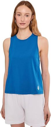 Free People Movement Hot Shot Twist Tank Top Womens Clothing Light Cobalt : LG (Womens 12-14), Cotton/Elastane