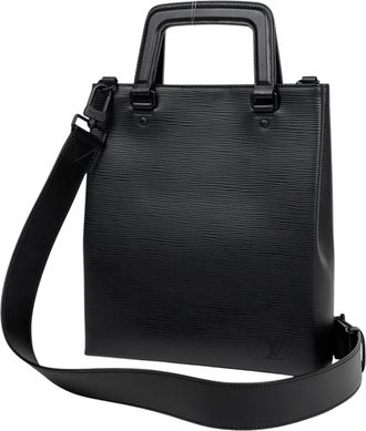 Louis Vuitton Black Noir Epi Leather Shoulder Bag Tote Bag (Pre-Owned)