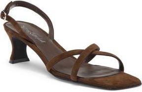 Jeffrey Campbell Chrissy Slingback Sandal in Expresso Suede at Nordstrom Rack, Size 10