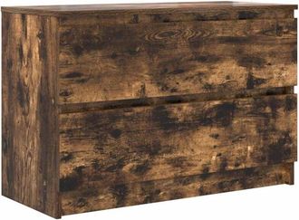 vidaXL Vidaxl - tv Cabinet Smoked Oak 80x35x54 cm Engineered Wood