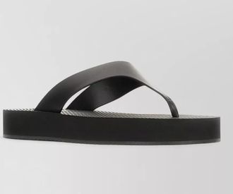 The Row flat sole open toe slide sandals