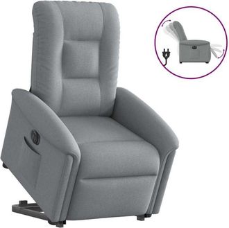 vidaXL Vidaxl - Sill&oacute;n El&eacute;ctrico Reclinable Elevable De Tela Gris Claro