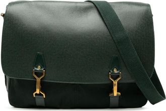 Louis Vuitton Borsa a tracolla Dersou in pelle Ta&iuml;ga 1998 - Verde