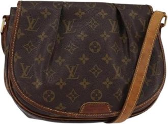 Louis Vuitton Pre-owned Vintage Canvas Cross Body Tas - Dames - Vintage Schoudertas - Bruin - ONE Size - Vintage