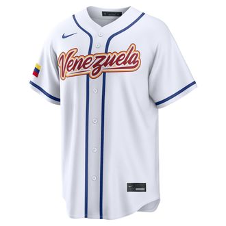 Nike Willson Contreras Venezuela National Baseball Team 2026 World Baseball Classic Nike Mens Stadium Jersey in White | RE260GZKW3V-A4M