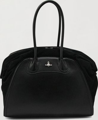 Vivienne Westwood Borsa a spalla in pelle e camoscio Vivienne Westwood