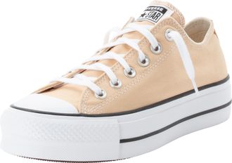 Converse Sneaker CONVERSE CHUCK TAYLOR ALL STAR LIFT PLATFORM, Damen, Gr. 37,5, weiss (coastal dune, wei&szlig;, schwarz), Textil, Schuhe Sneaker