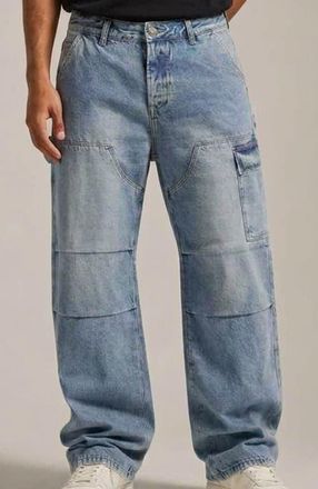 Mania Fashion Carpenter-fit Jeans in Blue at Nordstrom, Size 36