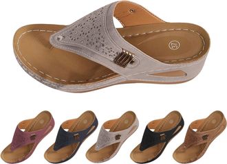 Generic Womens Flip Flops Comfortable Walking Sandals with Plantar Ladies Yoga Mat Fasciitis Arch Support Slip On Indoor Outdoor for Summer Casual Slippers Ev