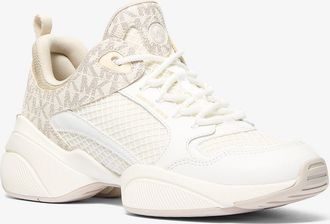 Michael Kors Bowie Signature Logo and Mesh Trainer