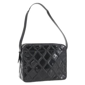 Chanel Borsa a spalla vintage in pelle verniciata Pre-owned - - Pre-owned - Donna - Nero - ONE SIZE