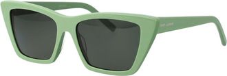 Saint Laurent SL 276 Mica Zonnebril - unisex - Zonnebrillen - Groen - 55 MM - Accessoires