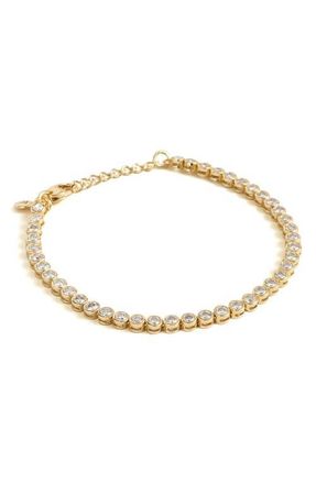 Madewell Tennis Bracelet in Pale Gold at Nordstrom