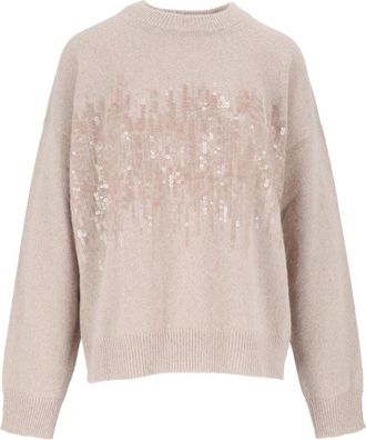 PESERICO Soft-Fit Sequin Knit Sweater