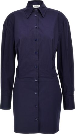 The Attico Blue Cotton Short Womens Dress