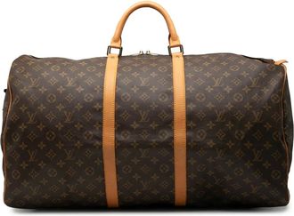 Louis Vuitton Borsa da viaggio Keepall 60 con monogramma 1991 - Marrone