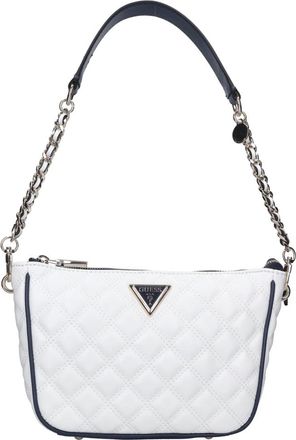 Guess Tassen, Dames, Wit, ONE Size, Leer, Cruise Vibe Schoudertas met Ritssluiting Boven