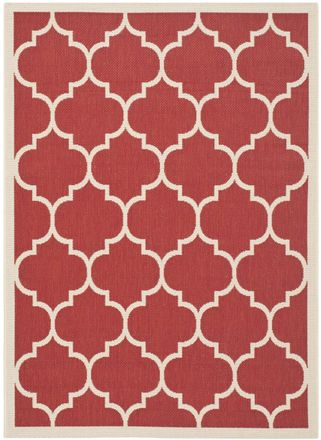 Safavieh Alfombra rojo/beige 160 x 231 cm